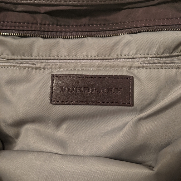 Burberry Tote bag. Burgundy, preloved - Picture 4 of 7